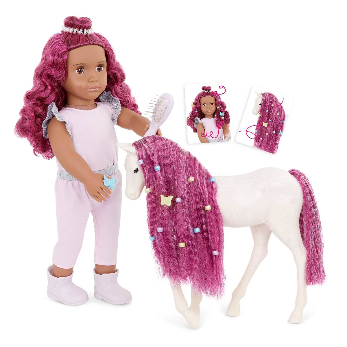 Our Generation Estra & Delta 18" Doll & Foal Hair Play Set | Target