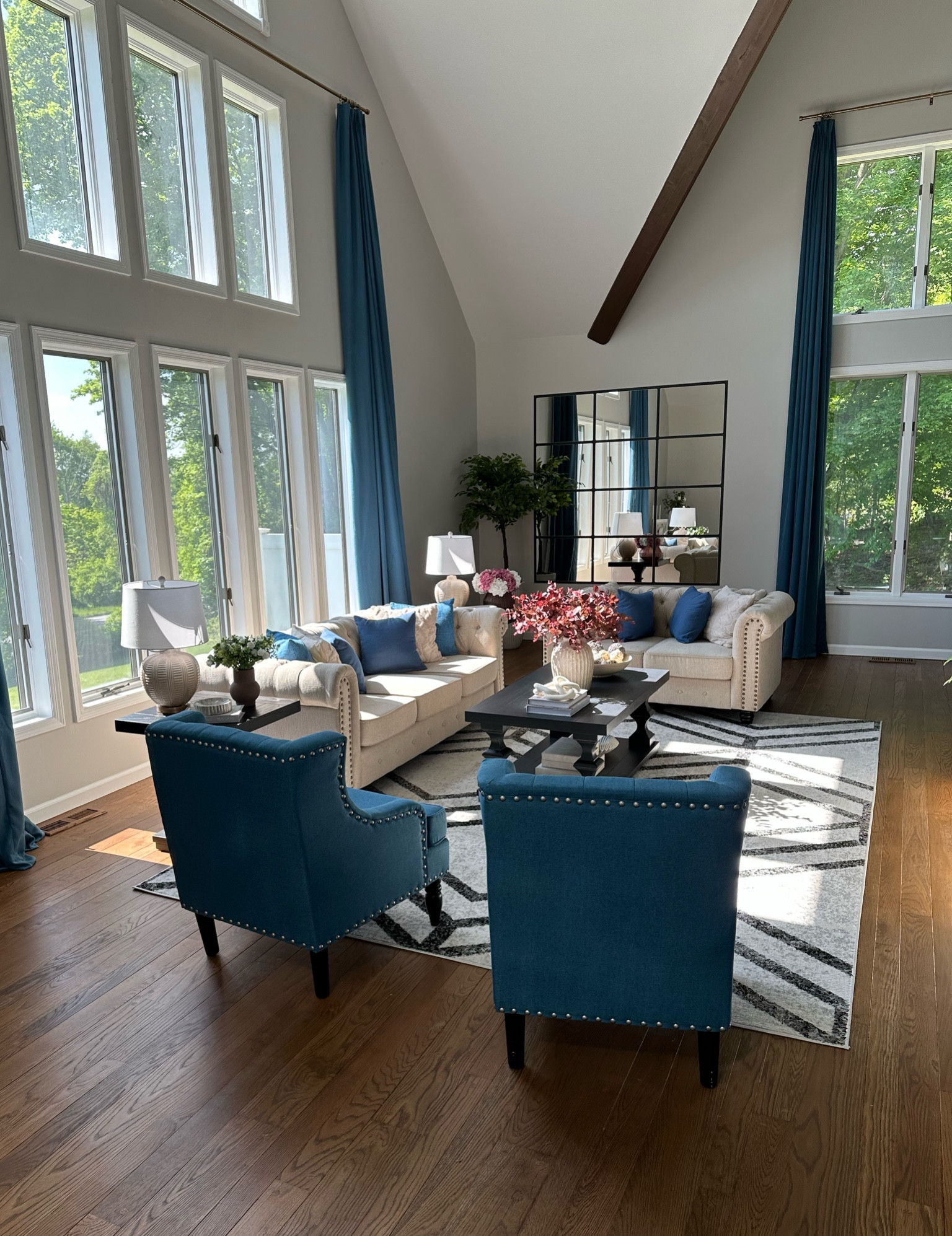 Spring living room design. Formal living room. Living room sofa. Accent chairs. Coffee table.

#LTKstyletip #LTKhome