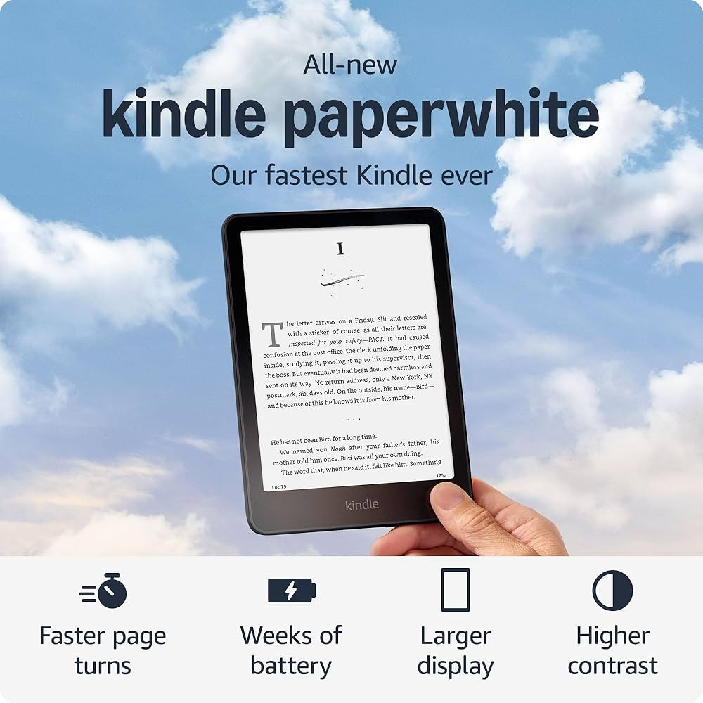 All-new Amazon  Kindle Paperwhite (16GB) – Our thinnest and fastest Paperwhite ever, with 25% f... | Amazon (US)