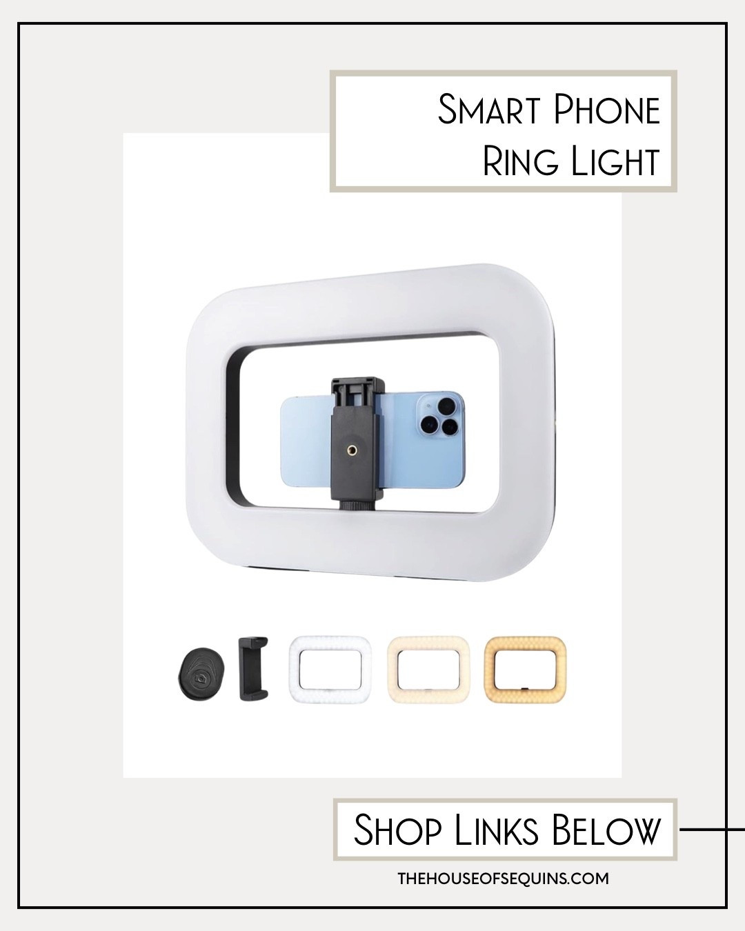 Smart phone ring light