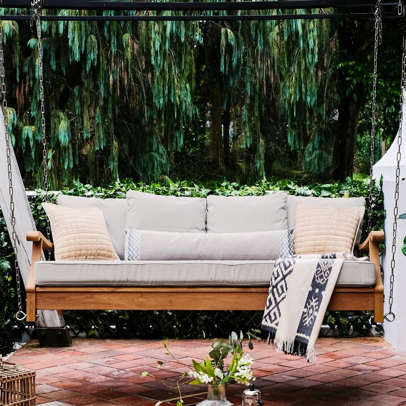 Woodland Teak Porch Swing | Wayfair Professional
