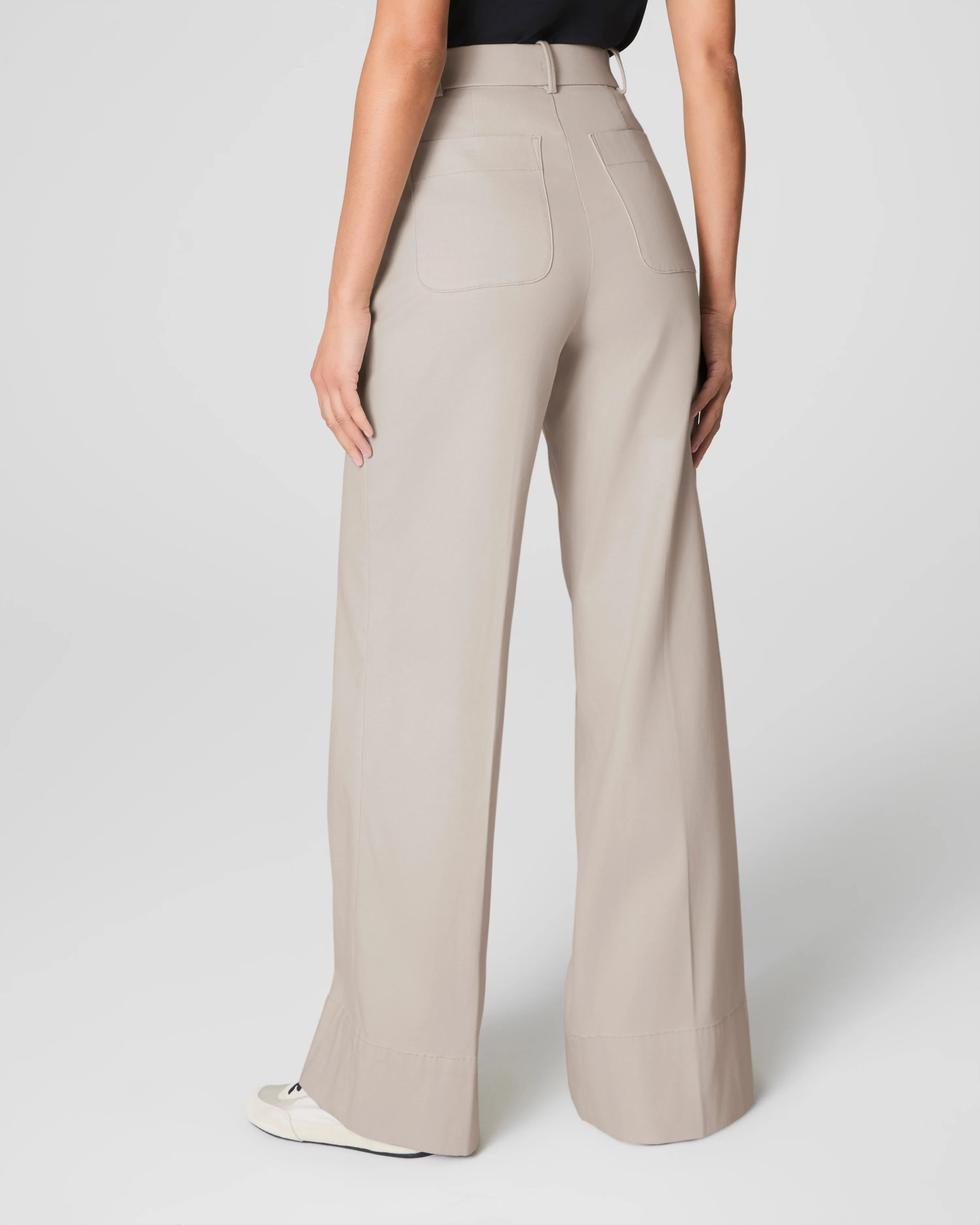 Twill Wide Leg Pant – Soft, Sleek Comfort | SPANX | Spanx