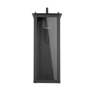 Capital Lighting 934612BK-GL Black Hunt Single Light 21" Tall Outdoor Wall Sconce | Build.com, Inc.