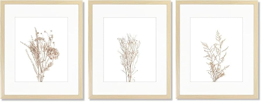 Botanical Wall Art Framed, Boho Farmhouse Decor, Rustic Plant Pictures Paintings, Modern Minimali... | Amazon (US)