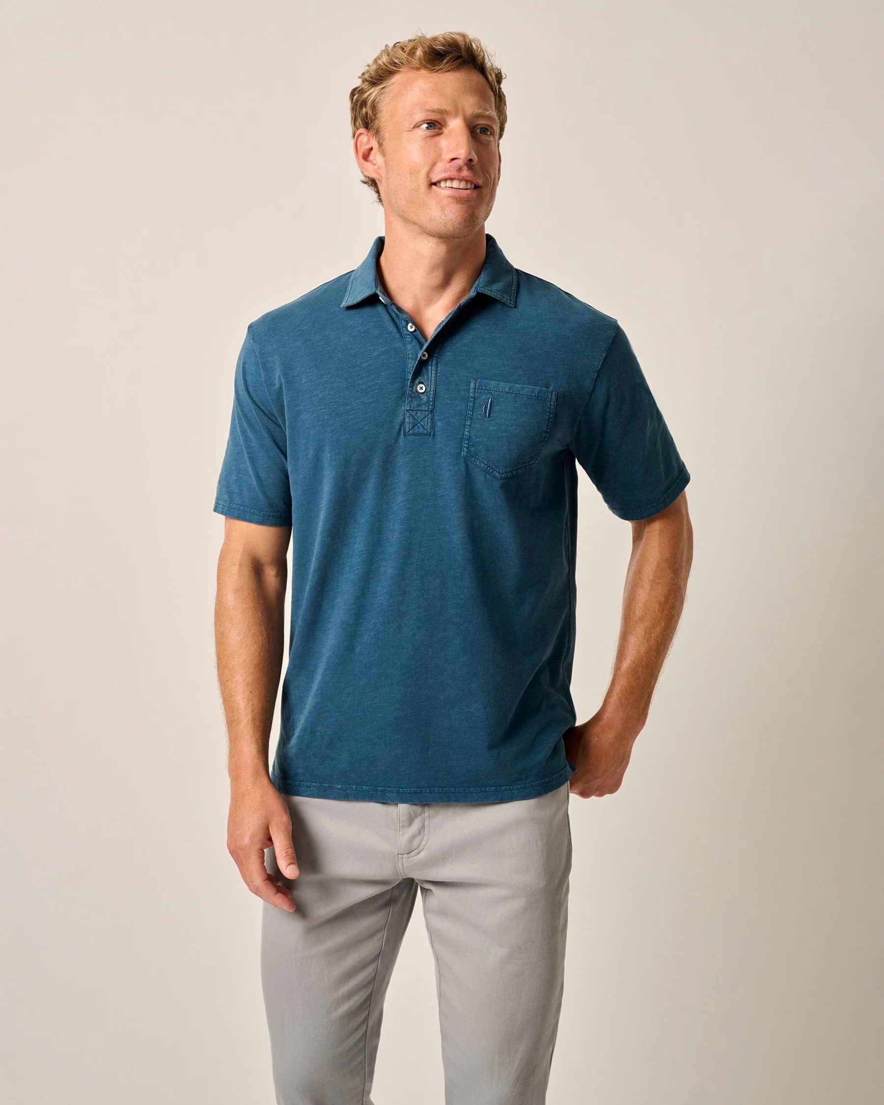 Original 4-Button Polo - Coastal Wash | johnnie O