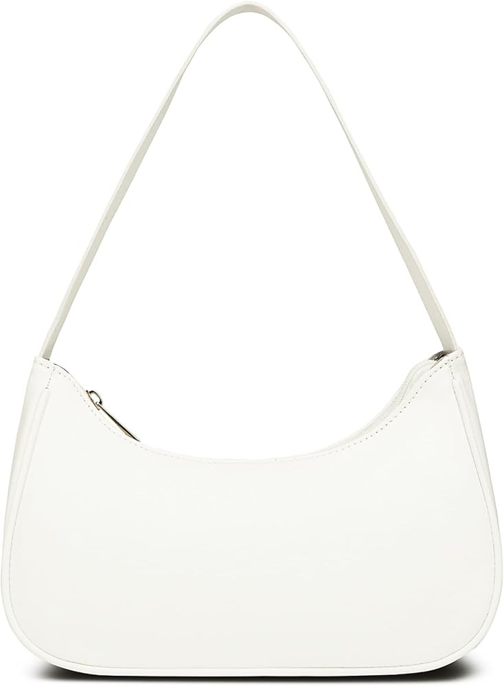 Afashor Shoulder Bags for Women Vegan Leather Hobo Sling Tote Handbag Retro Clutch Purse with Zip... | Amazon (US)