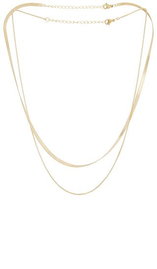 x REVOLVE Keep It Simple Layered Necklace in Gold | Revolve Clothing (Global)