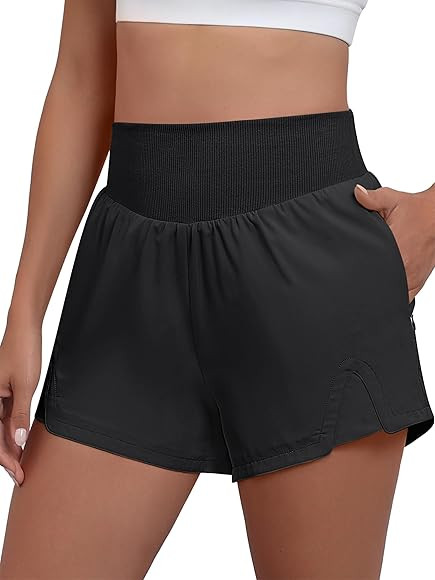 Caracilia Women Athletic Shorts High Waist Workout Running Hiking Gym Shorts Summer Trendy Outfit... | Amazon (US)