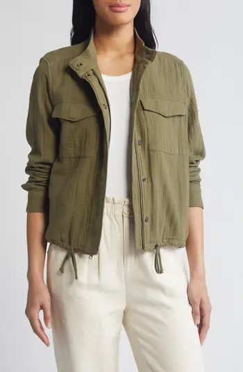 Cotton Gauze Utility Jacket | Nordstrom