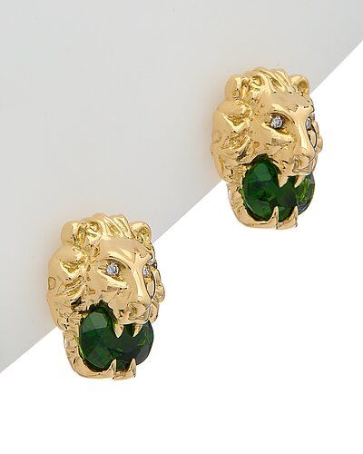 Gucci 18K Lionhead Earrings | Gilt