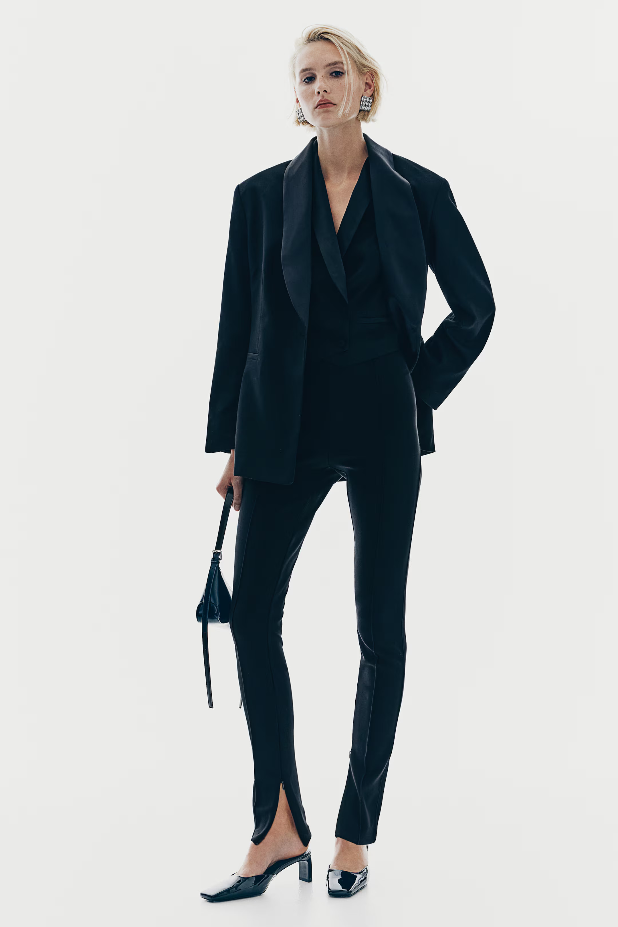 Tuxedo Blazer - Black - Ladies | H&M US | H&M (US + CA)