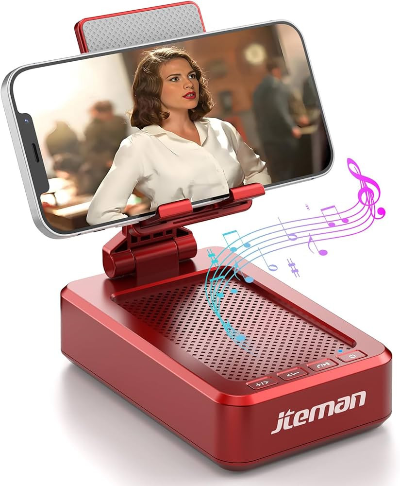 JTEMAN Portable Phone Stand with Speaker Bluetooth Wireless,Gifts for Men Women,Birthday for Wome... | Amazon (US)