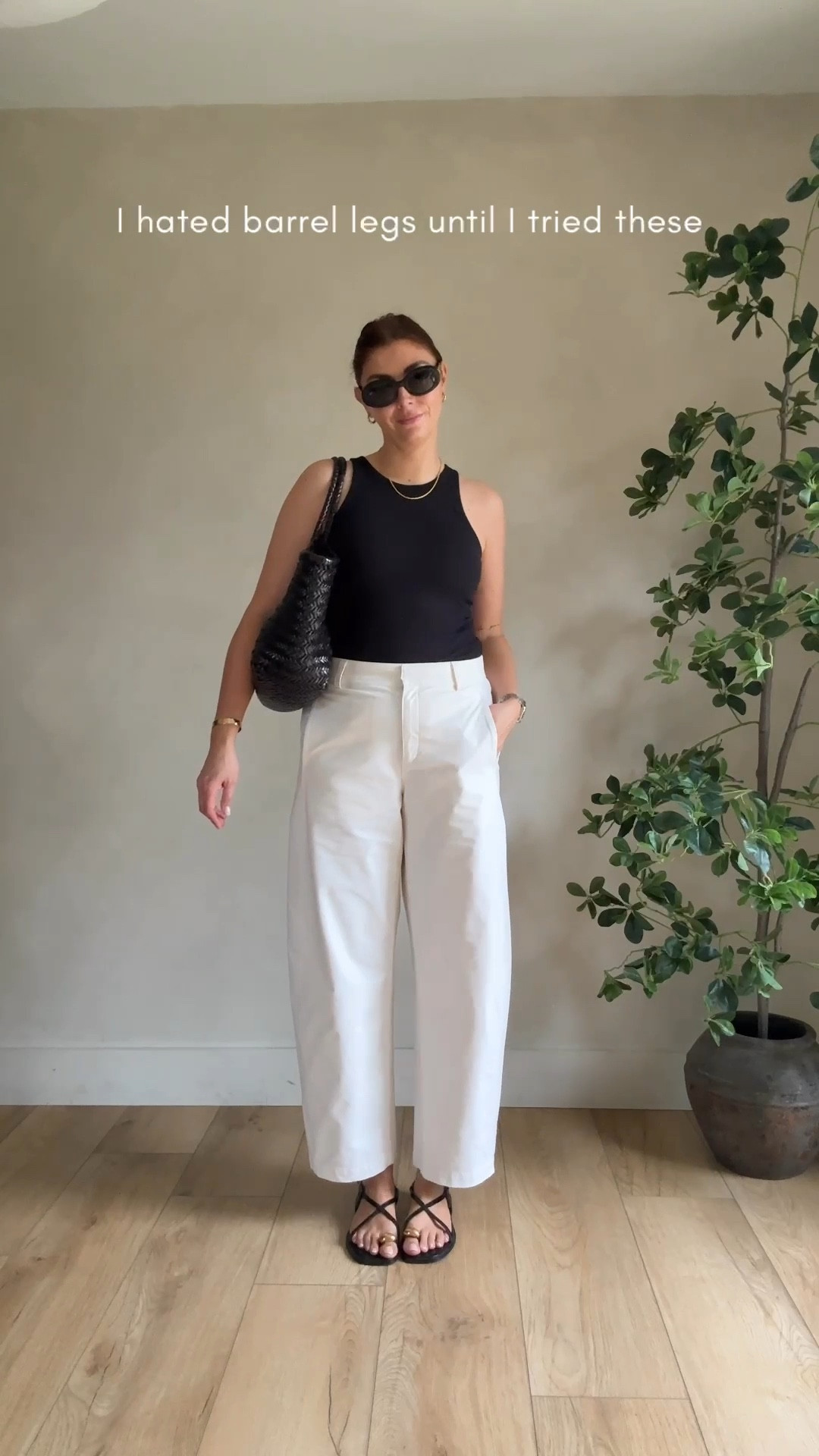 Yep, I used to hate barrel legs BUT these are the trousers that changed my mind 🙌🏼
They’re available in 5 colours and 2 leg lengths. 

Size reference: I’m a UK size 10, 5’9 and I’m wearing a size M in the regular length trousers. I wanted them to fit slightly cropped.

#LTKstyletip #LTKuk #LTKeurope