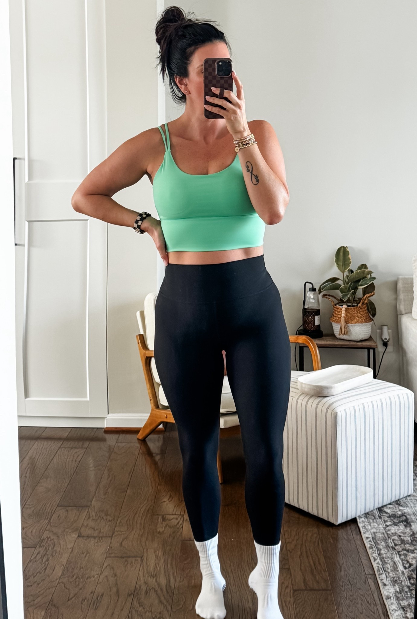 Pilates OOTD
Amazon 
Black leggings 
Spots bra 
Pilates outfits 
Sports wear active wear 

#LTKActive #LTKMidsize #LTKootd