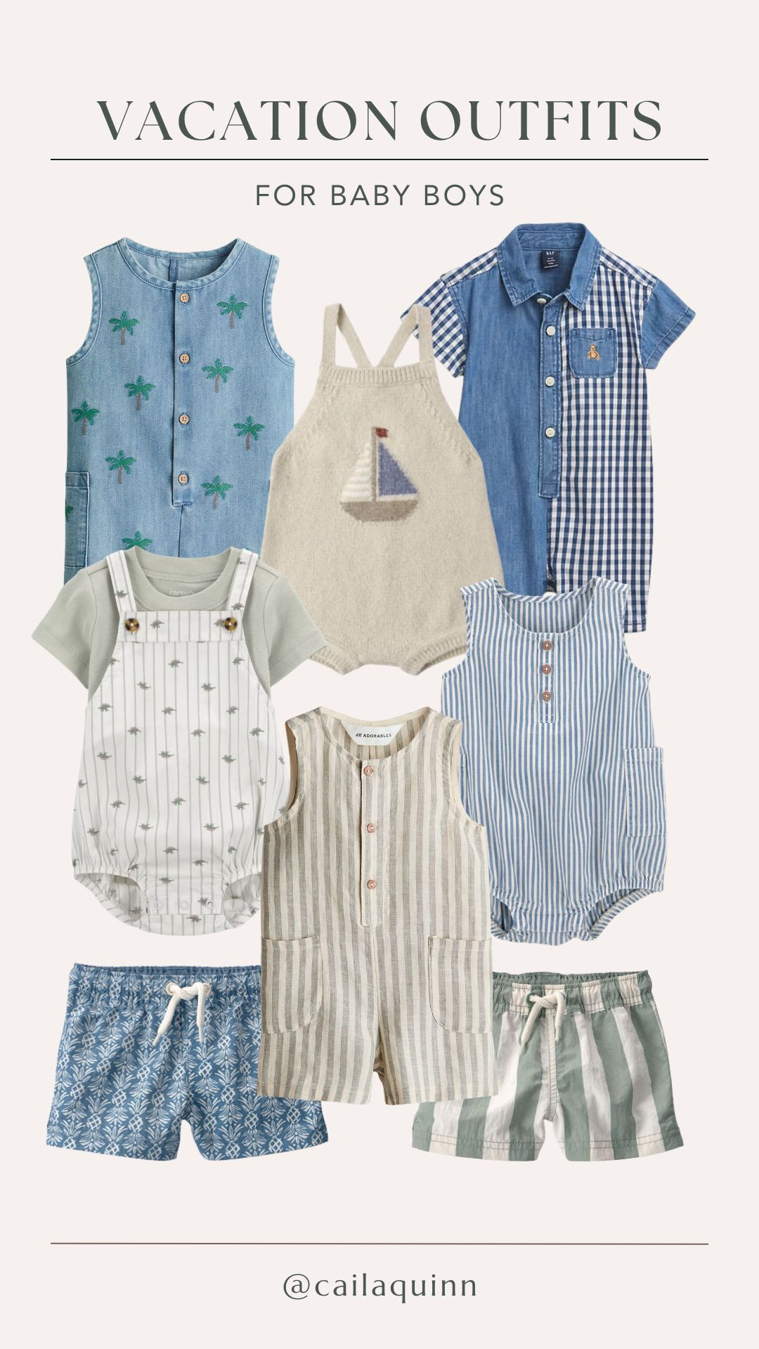 Vacation outfits for baby boys 

 #LTKBaby #LTKKids