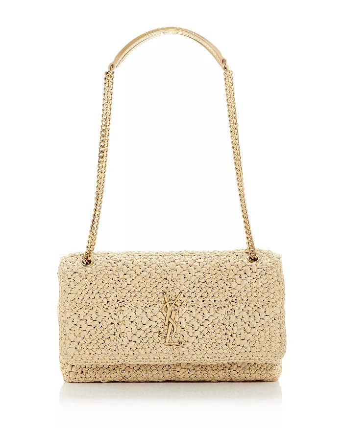 Jamie Medium Carré Rive Gauche Raffia Shoulder Bag | Bloomingdale's (US)