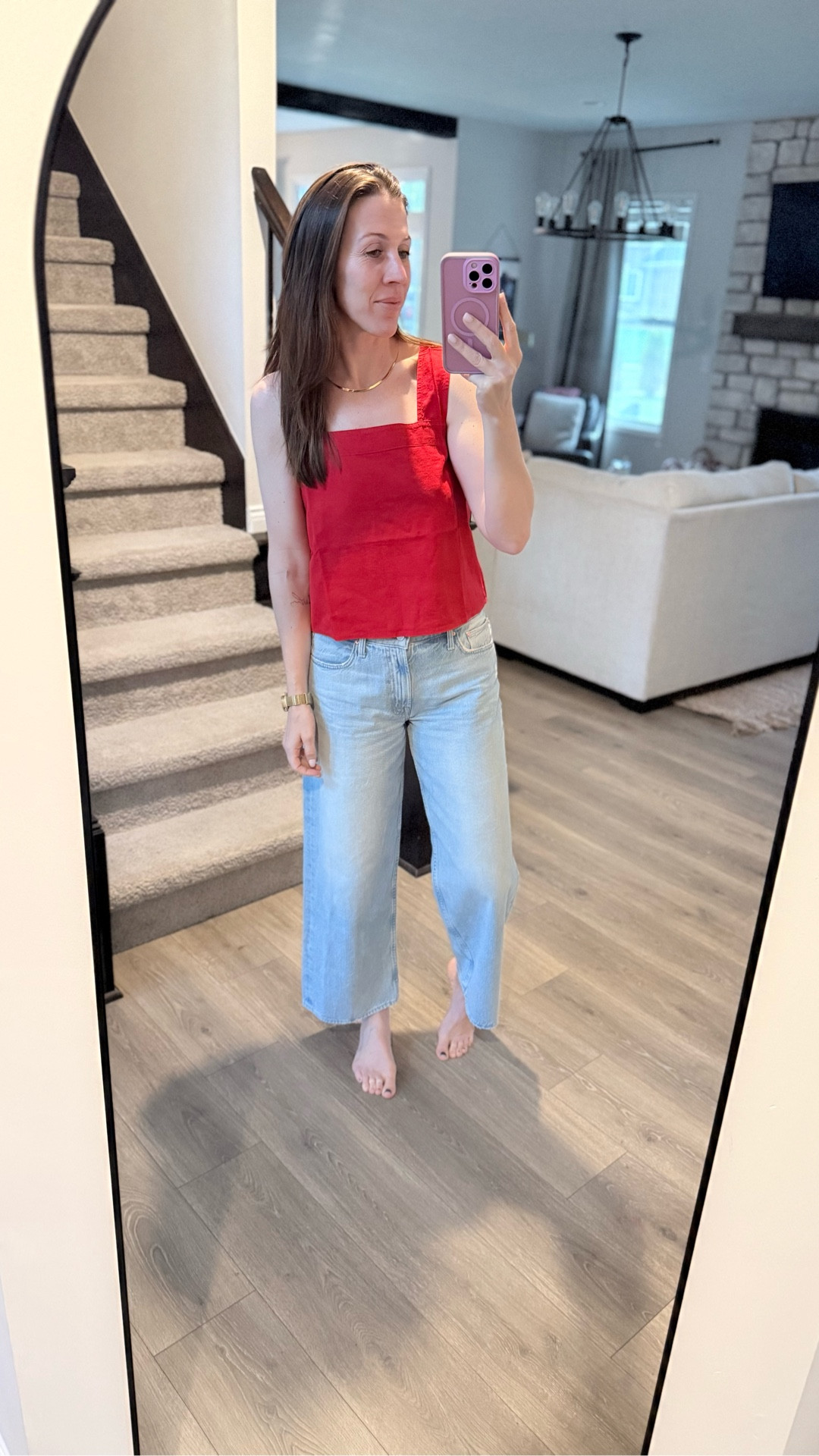 This madewell top with the cross back is such a cute summer throw on for a date night or concert

#LTKootd #LTKFestival #LTKgrwm