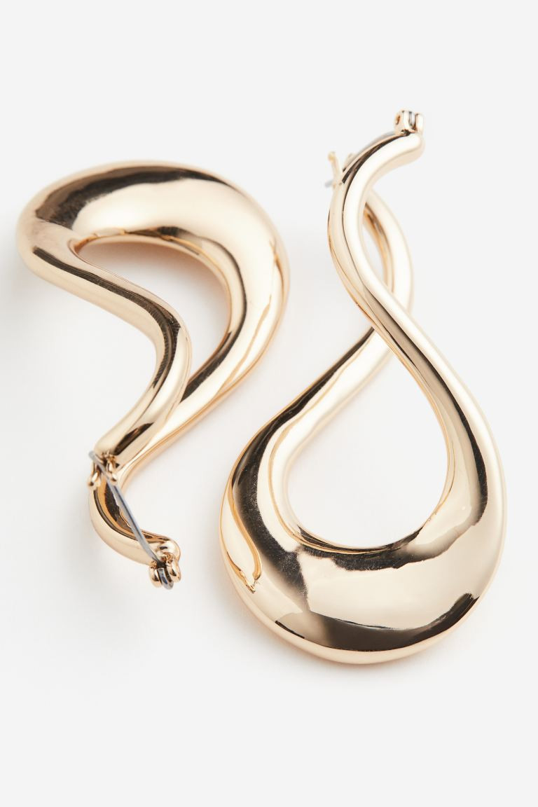 Twisted Earrings - Gold-colored - Ladies | H&M US | H&M (US + CA)
