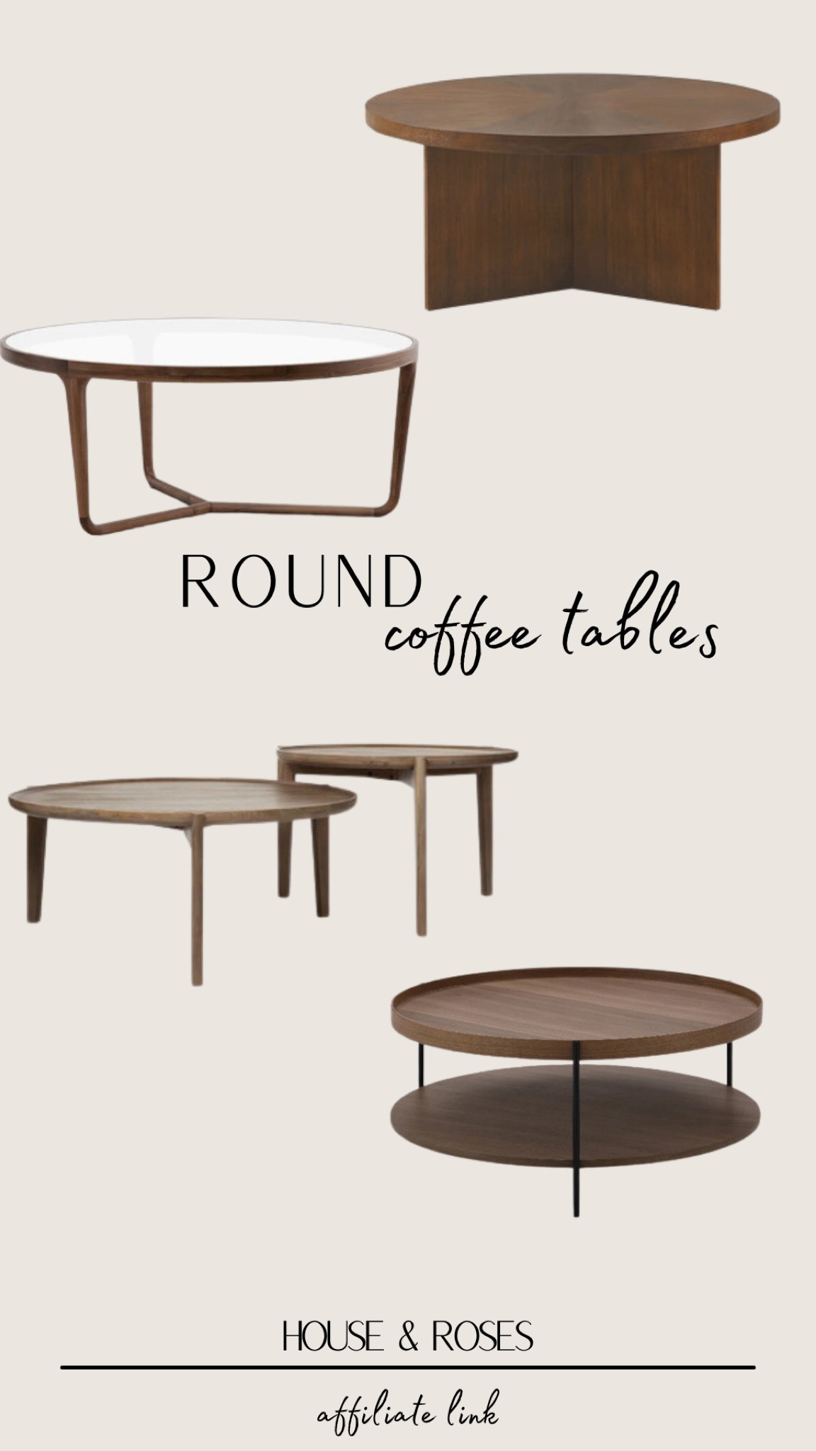 Round coffee tables in every budget range! #LTKCanada 

#LTKStyleTip #LTKHome