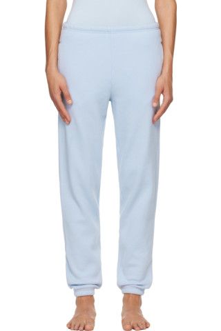 Blue Cotton Fleece Classic Jogger Lounge Pants | SSENSE