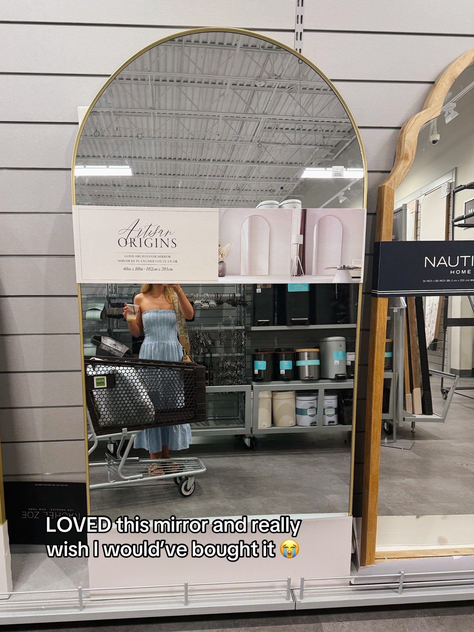 I need a modern gold classic full length mirror for my extra bedroom / home office and this one was PERFECT!!! I really wish I would have had my car to be able to buy it and really regretting it now! I love a good arched mirror 

Full length gold mirror X large 

#LTKHome #LTKSaleAlert #LTKFamily