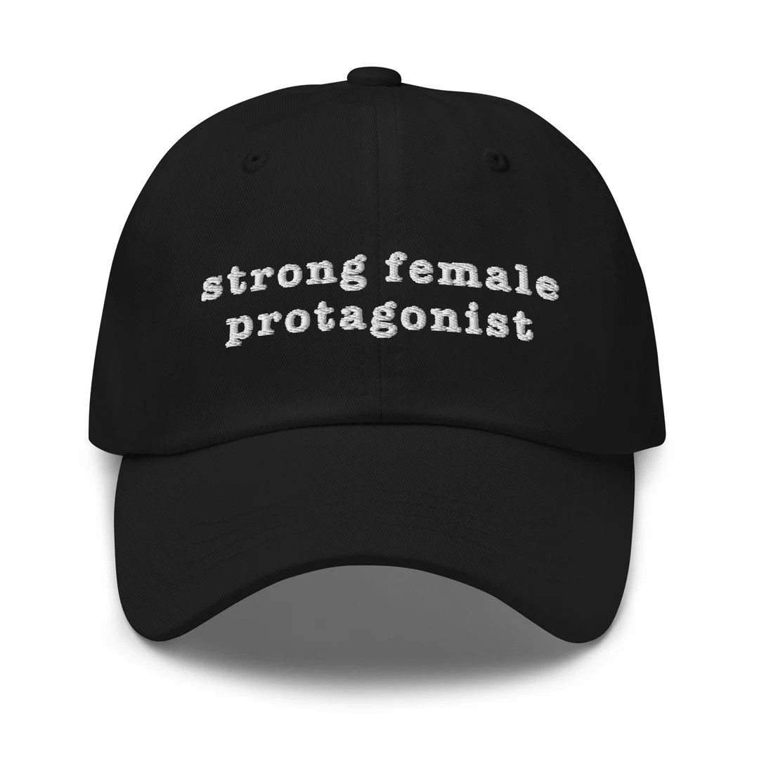 Feminist Hat, Strong Female Protagonist Hat, Reading Hat, Dad Hat Aesthetic, Literature Gift Hat,... | Etsy (US)