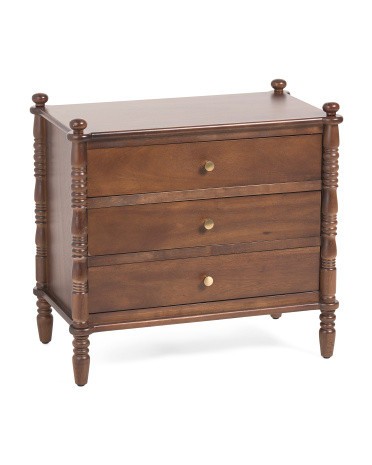 28x16x26 3 Drawer Spindle Dresser | TJ Maxx