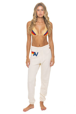 LOGO SWEATPANTS - VINTAGE WHITE | Aviator Nation