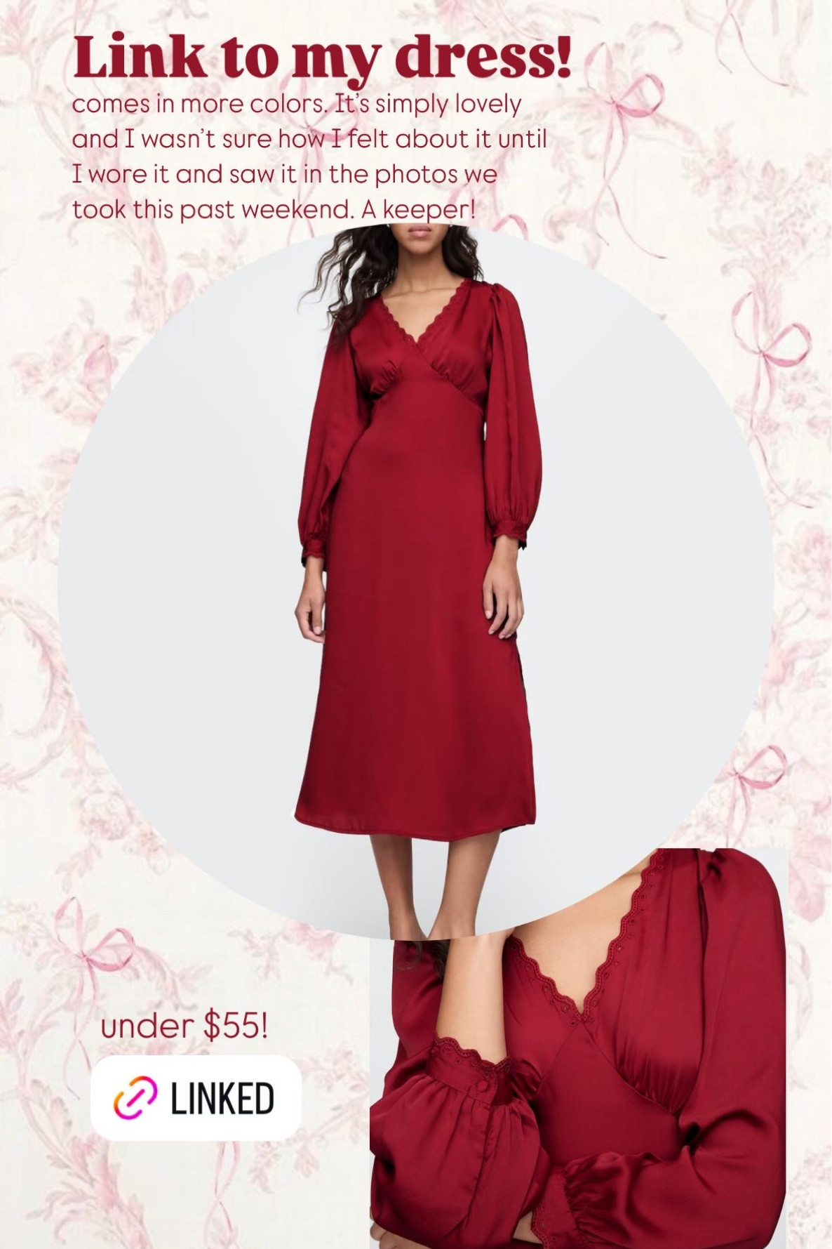 Perfect red dress 

#LTKwedding #LTKSeasonal #LTKfindsunder50