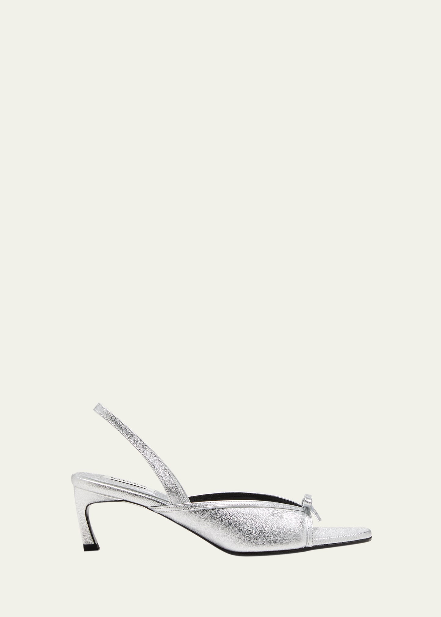 Reike Nen Nabi Metallic Bow Slingback Sandals | Bergdorf Goodman