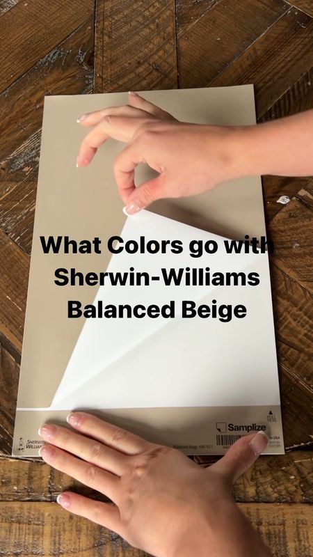 What Colors go with Sherwin-Williams Balanced Beige | Paint Color Ideas | Peel and Stick Paint Samples | Samplize | Paint Color Samples | Paint Color Inspiration | Paint Color Combinations | Sherwin-Williams Paint

#LTKhome