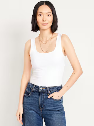 Double-Layer Scoop-Neck Tank Top | Old Navy (US)