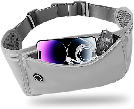 Slim Running Belt for Women Men, Runners Fanny Pack Phone Holder, Money Belt, Running Gear Access... | Amazon (US)