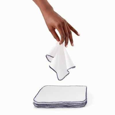Esembly Cloth Wipes Organic Cotton Reusable Wipe-Ups - 12ct: Extra Lightweight, Plain Weave, Solid Pattern, 9"x9" Washcloths | Target