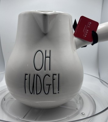 RAE DUNN A CHRISTMAS STORY “OH FUDGE" Hot COCOA POT Holiday Pitcher | eBay US