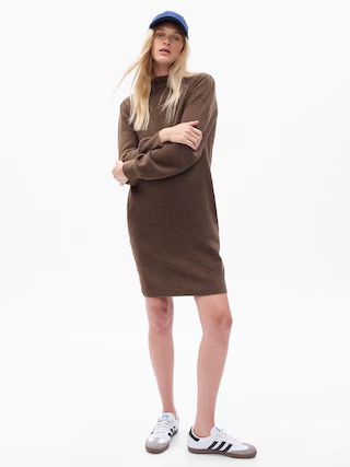 Maternity CashSoft Turtleneck Mini Sweater Dress | Gap (US)