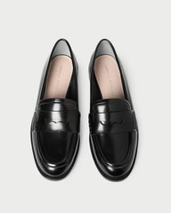 Rachel Black Leather Loafer | Loeffler Randall