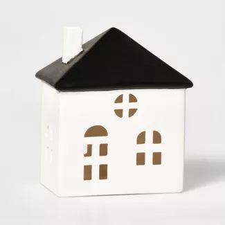 Ceramic Stout House Decorative Figurine White & Black - Wondershop™ | Target