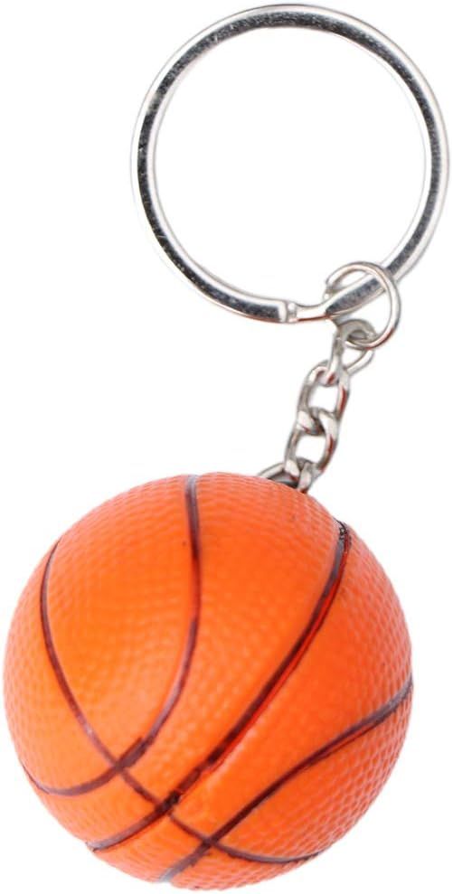 TOYMYTOY 4CM Stimulated Basketball Key Chain Sports Key Ring Souvenir Car Hanging Decoration(Oran... | Amazon (US)