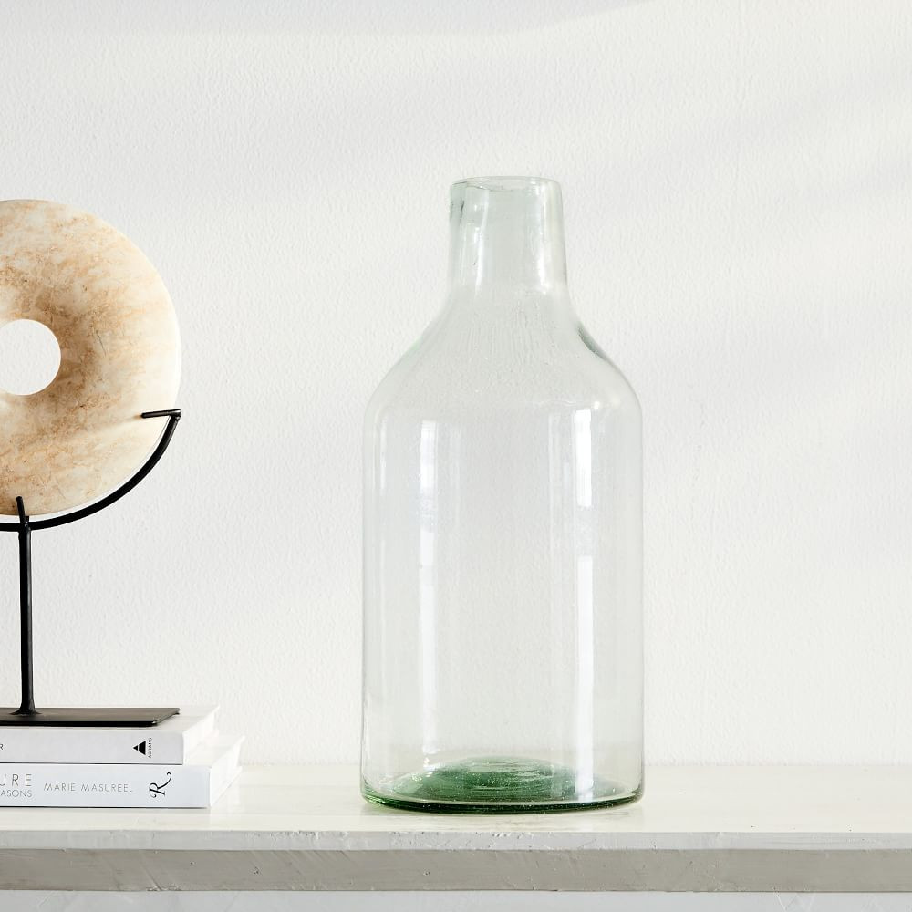 Pure Recycled Glass Vases- Jug - Clear | West Elm (US)