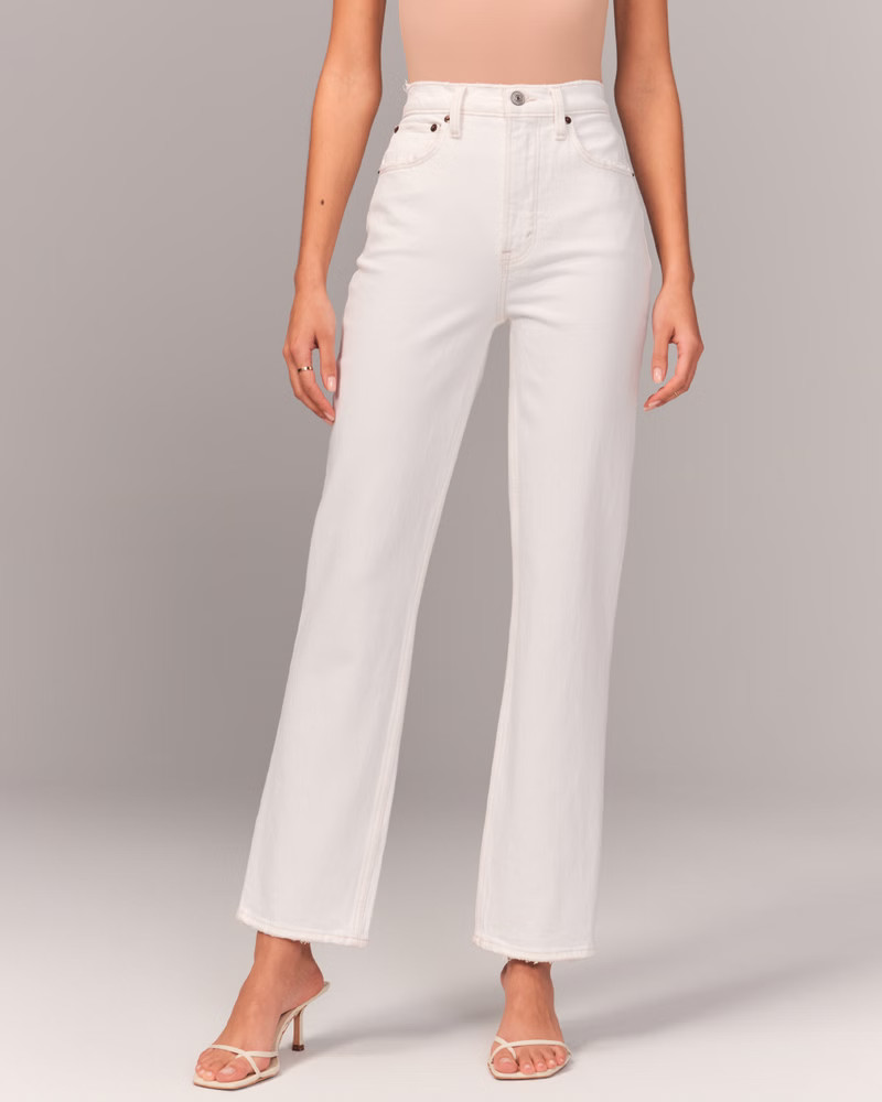 90s Ultra High Rise Straight Jeans | Abercrombie & Fitch (US)