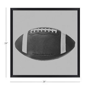 Football Framed Art, 28"x28" | Pottery Barn Teen
