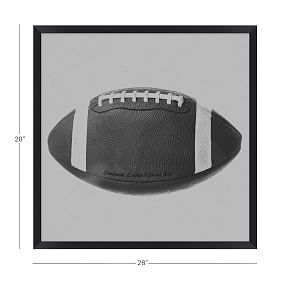 Football Framed Art, 28"x28" | Pottery Barn Teen