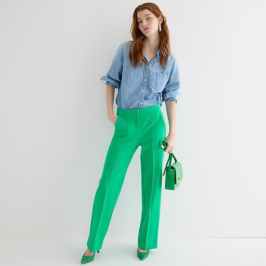 Wide-leg pant in Italian ponte | J. Crew US