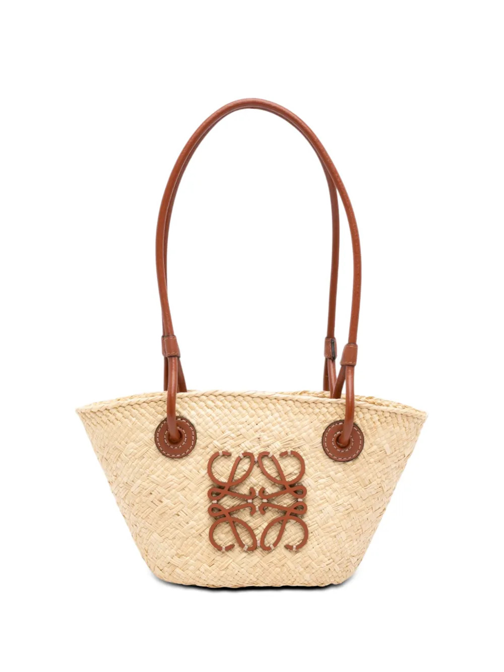 2022 Mini Raffia Anagram Basket tote bag | Farfetch Global