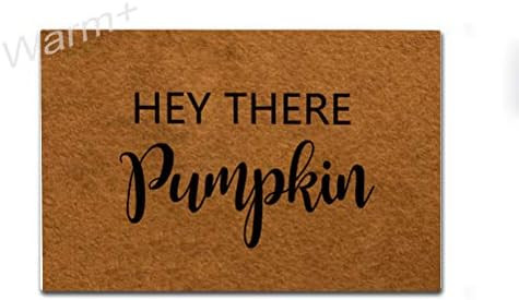 Warm+ Welcome Doormat Hey There Pumpkin Front Door Mat with Rubber Backing Home Decor Indoor Outdoor | Amazon (CA)