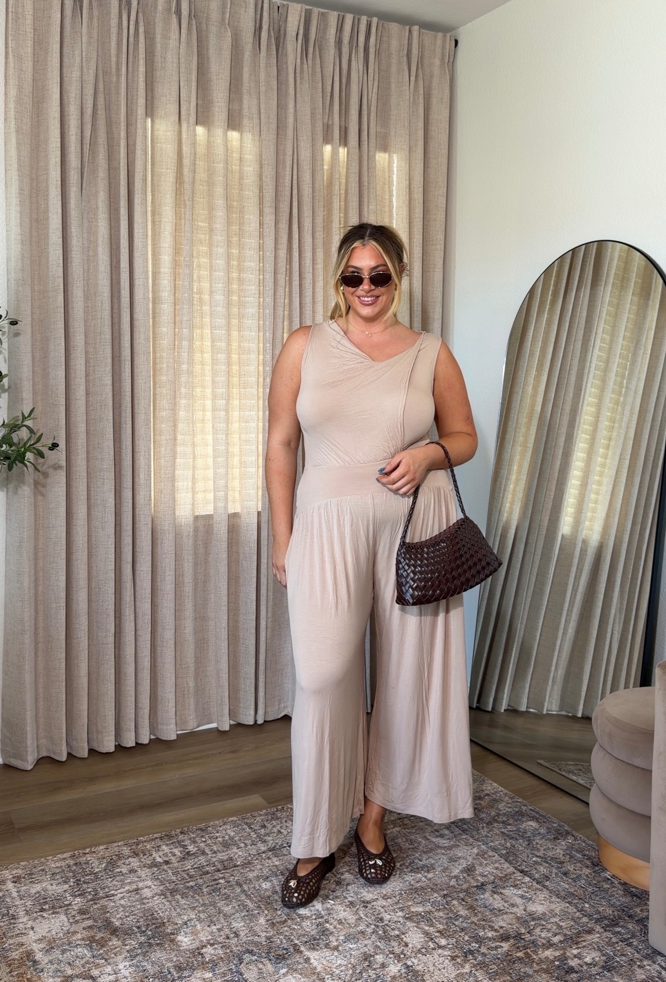 comfy & chic summer outfit ☀️ wearing a large in this jumpsuit

#LTKSeasonal #LTKMidsize #LTKootd