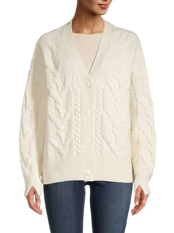 Nora Cable-Knit Cardigan | Saks Fifth Avenue OFF 5TH