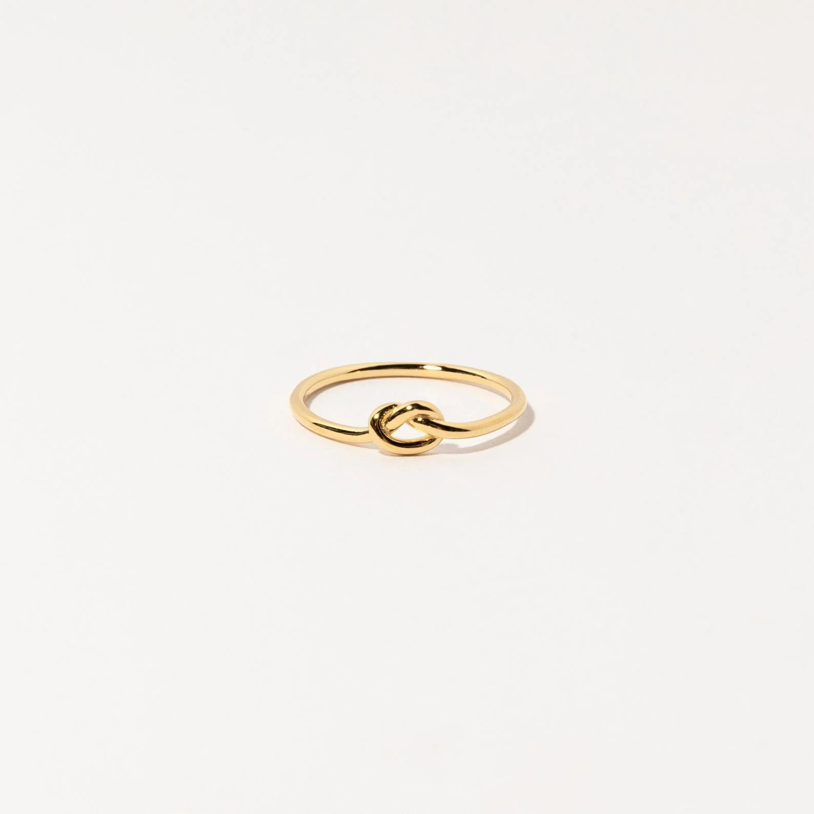 Dainty Love Knot Ring in 18K Gold | Caitlyn Minimalist | Caitlyn Minimalist