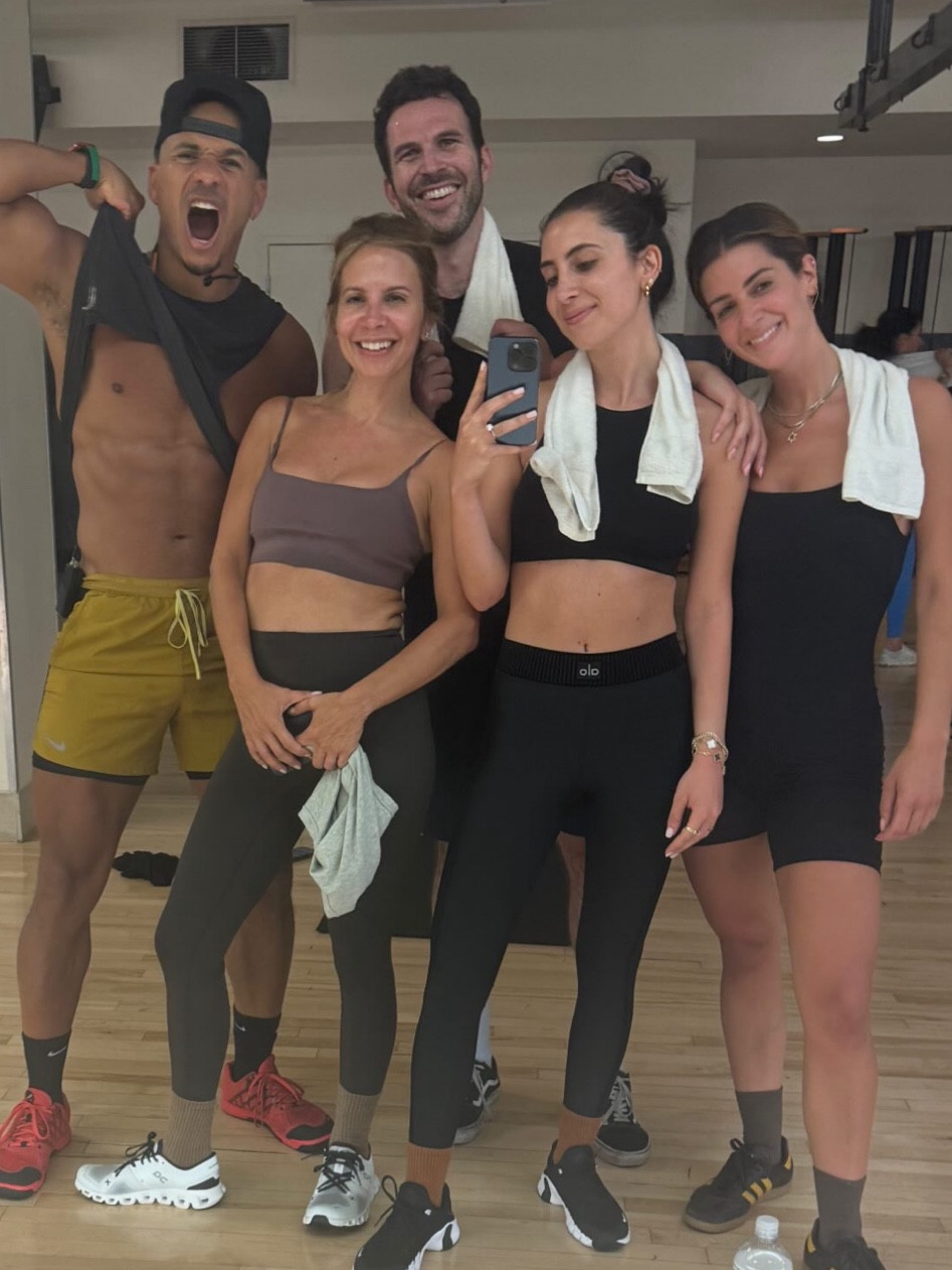 This class hits. Workout shoes are 20% off! Linked my top in white.